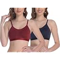 FIMS - Fashion is my style Women Cotton Sports Bra for Gym, Yoga, Running Bra for Girls, Racer Back, Full Coverage, Multicolor, Cup B, See Main Image to Check How Many Bra You Will Get