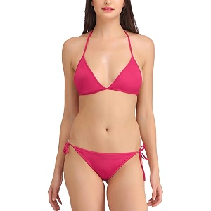 fims - fashion is my style women satin lycra bikini set non-padded lingerie set pack of 1 multicolor