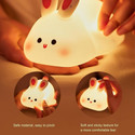 FINARO Cute Rabbit Night Lamp USB Rechargeable