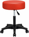 Finch Fox Height-Adjustable Swivel Bar Stool/Salon Chair/Doctor Stool/Medical Stool/Spa Chair/Restaurant Chair/Stool for Kitchen/Stool for Musicians (Red) | 12 Months Warranty Leatherette Bar Chair