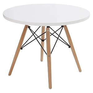 finch fox replica kids eiffel dsw circular ormond coffee table in white color