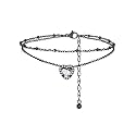 FindChic Birthstone Anklets for Women Layered Ankle Bracelets for Women