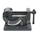 findmall 3 Inch Drill Press Vise - 0-90 Degree Tilting Angle Vise, Iron Cradle Style, Fit for Drilling Machine