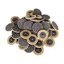findmall 50Pcs 2" Surface Prep Conditioning Discs Brown Quick Change