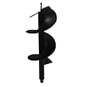 findmall Earth Auger Drill Bits 4" 6" 8" 10" 12" Fit for 3/4" Shaft Auger Post Fence Hole Digger (10inch)