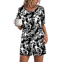Findsweet Pajama Set for Women 2 Piece Lounge Set Soft Sleepwear Summer Casual Short Pjs Sets with Pockets M-3XL