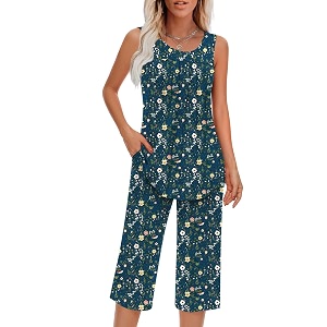 Findsweet Women Pajamas Sets Loungewear Soft Sleepwear