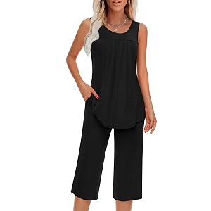 Findsweet Women Pajamas Sets Loungewear Soft Sleepwear