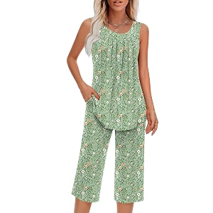 Findsweet Women Pajamas Sets Loungewear Soft Sleepwear