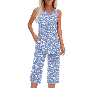 Findsweet Women Pajamas Sets Loungewear Soft Sleepwear