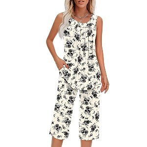 Findsweet Women Pajamas Sets Loungewear Soft Sleepwear