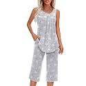 Findsweet Women Pajamas Sets Loungewear Soft Sleepwear