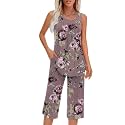 Findsweet Women Pajamas Sets Loungewear Soft Sleepwear