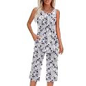 Findsweet Women Pajamas Sets Loungewear Soft Sleepwear
