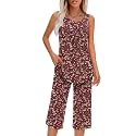 Findsweet Women Pajamas Sets Loungewear Soft Sleepwear