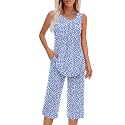 Findsweet Women Pajamas Sets Loungewear Soft Sleepwear