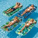 FindUWill Inflatable Pool Floats Adult, Large Pool Float Raft with Headrest for Adults, Tanning Pool Lounger Cooling Pool Floaties for Vacation