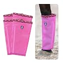 Fine Mesh Fly Boots Loose Fitting &amp; Non-Slip Horse Fly Leggings Fleece Air Flow (Set of 4)