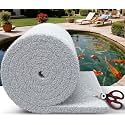 Fine Pond Filter Pad 18" x 36" x 1" - Thickened Cut-to-Fit Reusable Pond Filter Media for Outdoor Ponds, Aquariums &amp; Fountains - Clear Healthy Water
