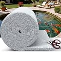 Fine Pond Filter Pad 18" x 72" x 1" - Thickened Cut-to-Fit Reusable Pond Filter Media for Outdoor Ponds, Aquariums & Fountains - Clear Healthy Water