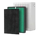 Finehepa Filter compatible with coway air purifier 150 (HEPA + CARBON SET) green