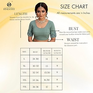 finestfit round neck stretchable elbow sleeve readymade saree blouse for women 100 cotton dobby fabric