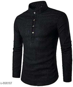 finfol men solid straight kurta