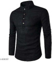 FINFOL Men Solid Straight Kurta