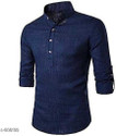 FINFOL Men Solid Straight Kurta
