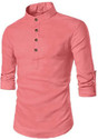 FINFOL Men Solid Straight Kurta