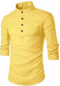 FINFOL Men Solid Straight Kurta
