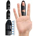 Finger Splint, Broken Finger Brace Splint, 3 Pack, Large, Black