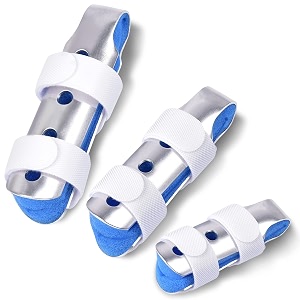 finger splint sopito 3pcs finger support brace finger stabilizer for broken fingers straightening arthritis knuckle immobilizationblue