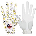 FINGER TEN Golf Gloves Men Left Hand Right with Ball Marker Beer Pack, Mens Leather Golf Glove All Weather Grip Small Medium ML Large XL (Beer, X-Large, Left)