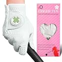 FINGER TEN Golf Gloves Women Cabretta Leather 1 Pack