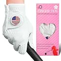 FINGER TEN Golf Gloves Women Cabretta Leather 1 Pack