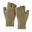 Fingerless Gloves Half Finger Winter Warm Knitted Gloves Working Running Biking Driving for Men Women