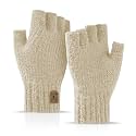 Fingerless Gloves Half Finger Winter Warm Knitted Gloves Working Running Biking Driving for Men Women