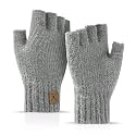 Fingerless Gloves Half Finger Winter Warm Knitted Gloves Working Running Biking Driving for Men Women
