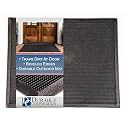 Fingertip Door Mat, Heavy Duty Rubber Fingertip Outdoor Entrance Front Door Mat or Garage Floor Mat for Home with Cleaning Fingers, 32" x 39", Slip Resistant, Durable, Sturdy, Easy to Clean, Black