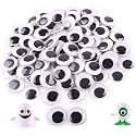 FINGOOO 200 Pieces Googly Eyes Self Adhesive, 1 Inch Small Googly Eyes Wiggle Eyes for Crafts