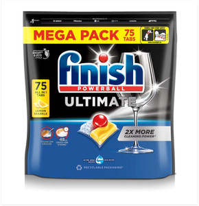 Finish Powerball Ultimate Dishwasher Tablets 75s Lemon