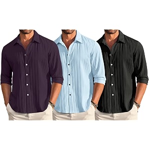 FINIVO FASHION Combo of Mens Casual Cotton