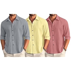 FINIVO FASHION Combo of Mens Casual Cotton