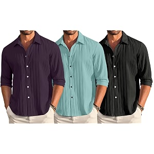 FINIVO FASHION Combo of Mens Casual Cotton