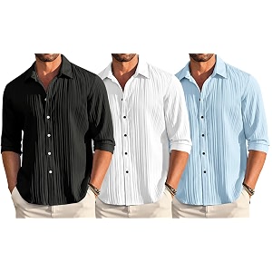 FINIVO FASHION Combo of Mens Casual Cotton