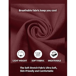 FINIVO FASHION Mens Cotton Polyester Blend Solid