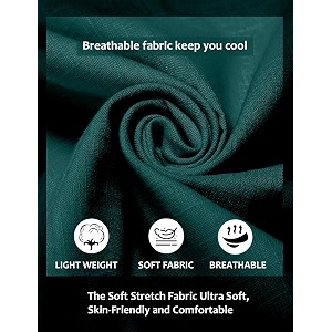 FINIVO FASHION Mens Cotton Polyester Blend Solid