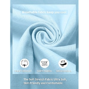 FINIVO FASHION Mens Cotton Polyester Blend Solid