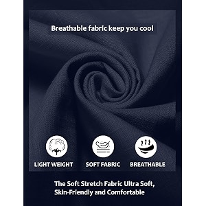 FINIVO FASHION Mens Cotton Polyester Blend Solid